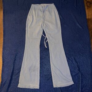 Women’s flare, jean pants Sz 8(runs large)